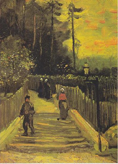 Vincent Van Gogh Small way in Montmartre Germany oil painting art